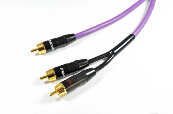 Melodika MDSWY10 Kabel do subwoofera typu Y (RCA-2xRCA) Purple Rain - 1m
